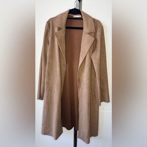 Zara Beige Suede Coat